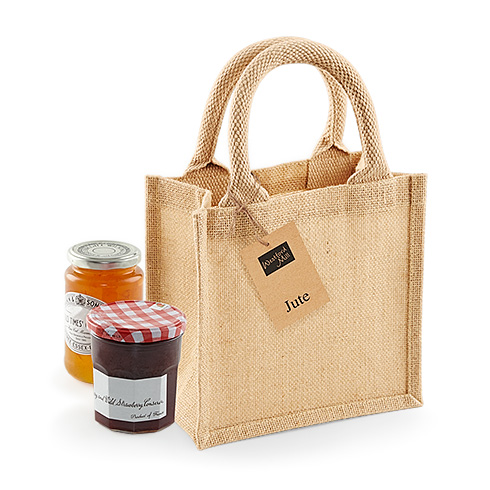 W411 Jute Petite Gift Bag
