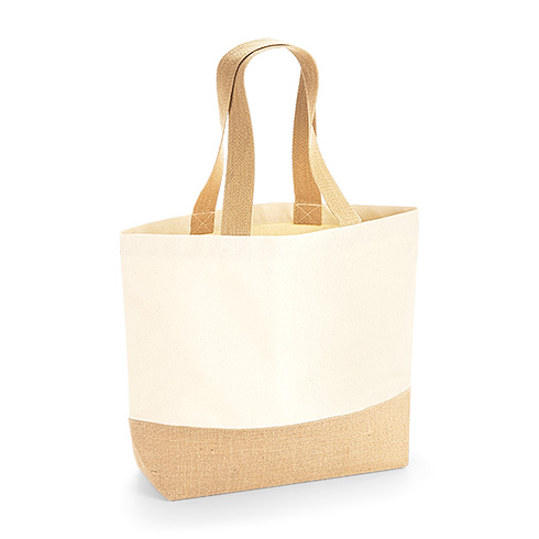 W451 Jute Base Canvas Tote